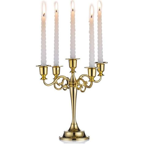 1 Bougeoirs pour Le Mariage, Bougie en Alliage De Zinc, Table À Manger, Dîner Aux Chandelles, Intérieur D’hôtel, Ornements De Décoration