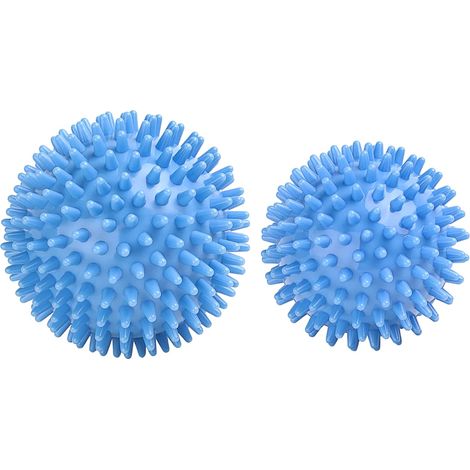 Balles de massage à picots rigides, lot de 2, pour soulager la fasciite plantaire et relâcher les tensions myofasciales, bleues-AquaForge