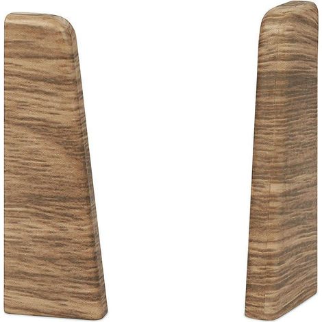 KGM Endstücke für Sockelleiste Mega Eiche rustikal 20 x 58 mm