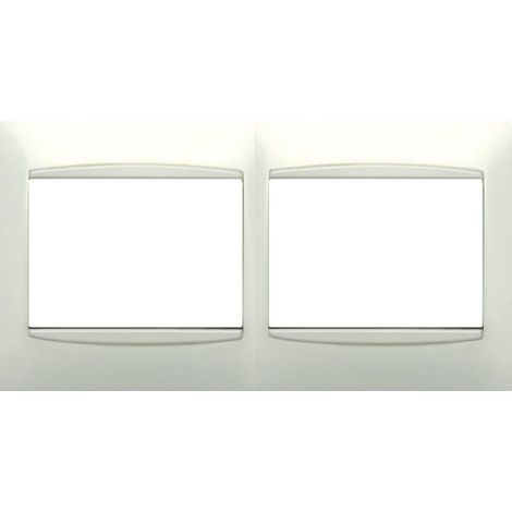 2 Elemente WHITE Rahmen mit BJC Coral 21212 Zierleiste