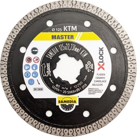 Disque à tronçonner diamanté Samedia 311584 125 mm