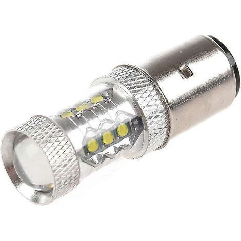 Ampoule de phare LED 16 x 80 W pour moto/cyclomoteur/scooter/quad BA20D H6 (1/4)