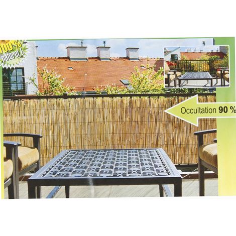 Canisse roseau naturel 2x5m – Épaisseur 4-6 mm – Brise-vue esthétique pour espaces extérieurs – Protection intimité – Windhager