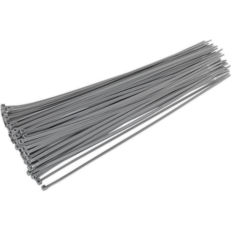 Sealey Cable Tie 380 x 4.4mm, Silver - Pack of 100 CT38048P100S