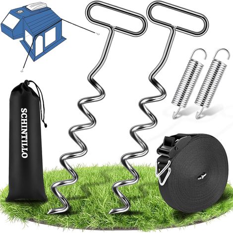 Sangles Anti-tempête pour Auvents, Kit de Fixation pour Auvents (1/5)