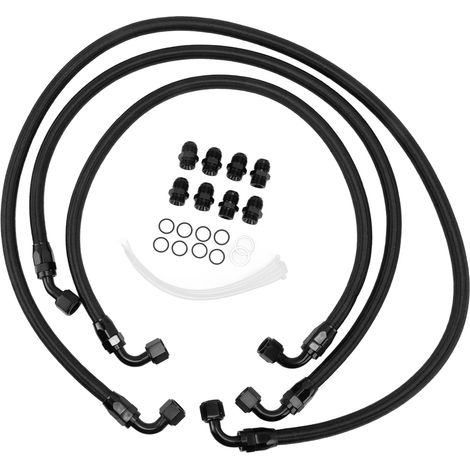 Kit flexible de remplacement pour refroidisseur de transmission en métal et nylon pour 6.6L Duramax LLY/LBZ/LMM 2006-2010 (1/5)