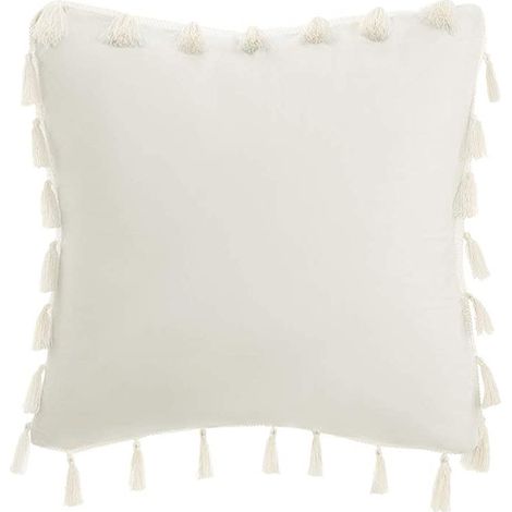 Housse De Coussin - Velours À Pompons - 45 X 45 Cm - Fermeture Éclair Invisible - Pour Canapé Ou Lit - Lot De 2 (1/5)