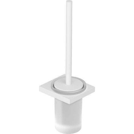 - VELA C Porte-brosse de toilettes en mat blanc (1/2)