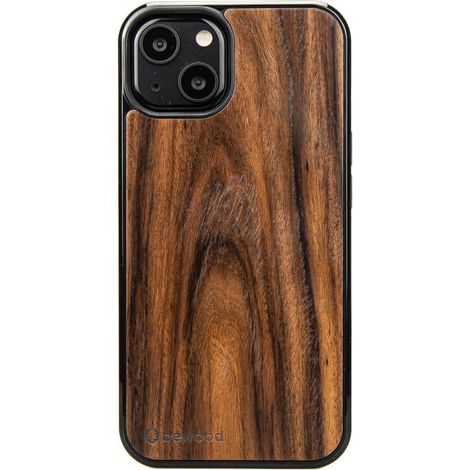 Holzhülle für iPhone 13, Rosenholz Santos (1/3)