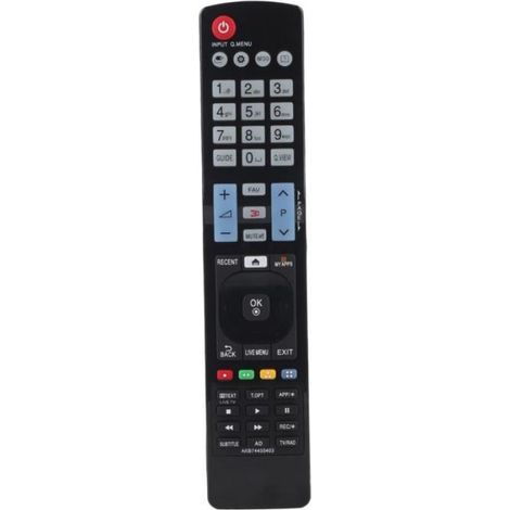 Télécommande - - LG TV - Distance de contrôle 8 m - Matériau ABS - Compatible avec plusieurs modèles (1/4)