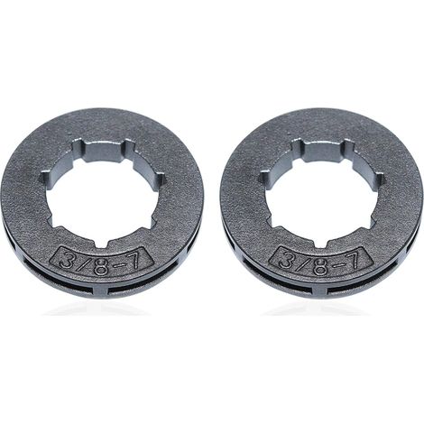 2 pièces jante pignon 3/8" 19mm compatible Husqvarna 555 154 254 257 262 XP 455 460 Rancher 50 51 55 pièces de tronçonneuse Remplacer 504523002 (1/5)