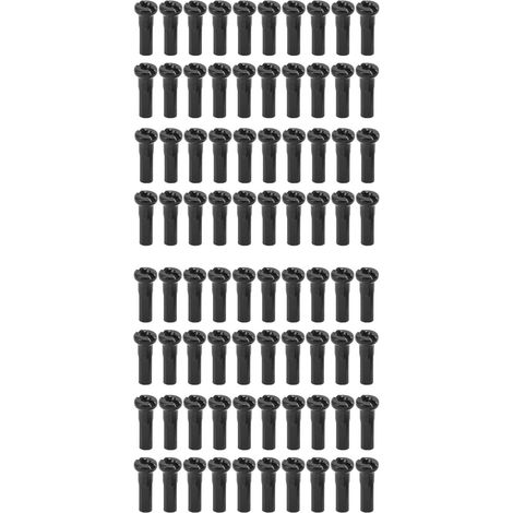 80 x 14 mm Eisen-Speichenhülsen für 14G-Speichen (Schwarz) (1/5)