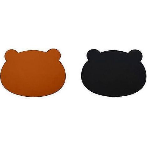 Dessous de plat imperméable et isolant thermique en forme d'ours de dessin animé, résistant à l'huile (1/5)
