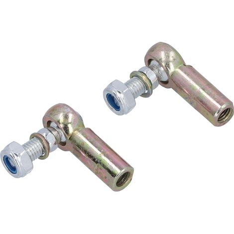 Kugelgelenk für Spurstangenköpfe, 1 Paar Kugelgelenke für Spurstangenköpfe 0,4 Zoll 10 mm, geeignet für 110cc 125cc Quad Dirt Bike ATV Go Kart.