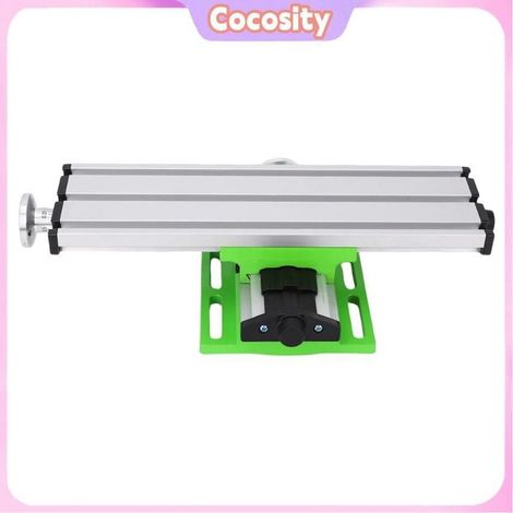 Table coulissante perceuse d'établi - COCOSITY - Compatible mini-perceuses - Fentes queue d'aronde réglables - Positionnement (1/5)