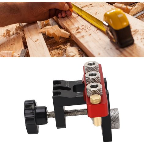 Neues 3-in-1-Werkzeug für Dübel, Holzbearbeitungswerkzeug, Möbelbohrer, Dübelbohrer (1/5)