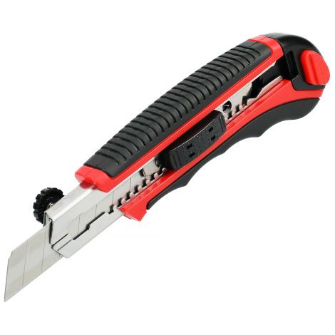 Cutter bi-matière avec molette de blocage 18 mm 6 lames - HANGER - 110012 (1/3)