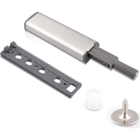 Kit de 4 verrous à poussoir pour portes, tiroirs et armoires cuisine (1/5)