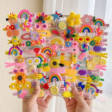 70 pinzas para el cabello de bebé niña, accesorios coloridos y lindos Multicolor (1/5)