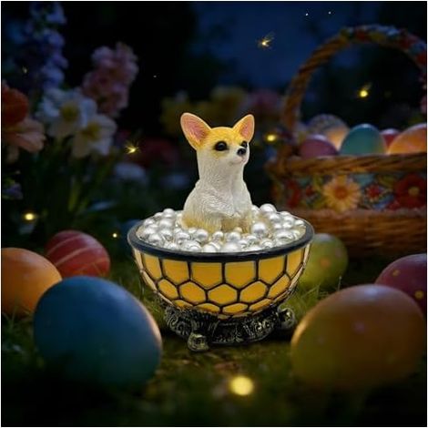 Lampe de bain moussante pour chien, veilleuse LED mignonne USB, adorable décoration de baignoire sur le thème des animaux pour Paques, Halloween, Nol, fête à la maison, crée une atmosphère [Classe éne (1/5)