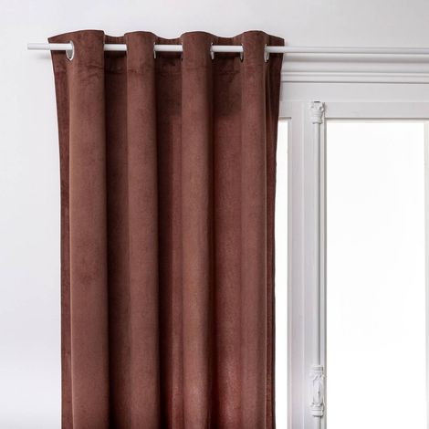 Tenda lilou marrone tonka 140x260cm - Atmosphera créateur d'intérieur