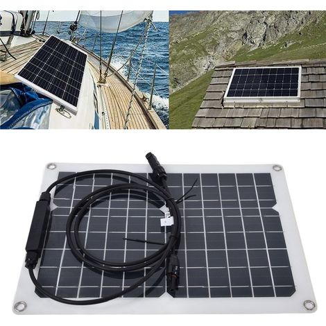 Panneaux solaires 15W2 avec contrôleur 50A pour chargeurs de voiture, de yacht et de bateau. (1/5)