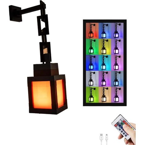 Luminaire d'ambiance RGB - 16 couleurs avec télécommande - Rechargeable USB - Lampe pour gamers et chambre d'enfant (1/5)