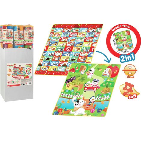 GLOBO 5569 gymnase et tapis d'éveil pour bébé mousse Multicolore Tapis de jeux pour bébé