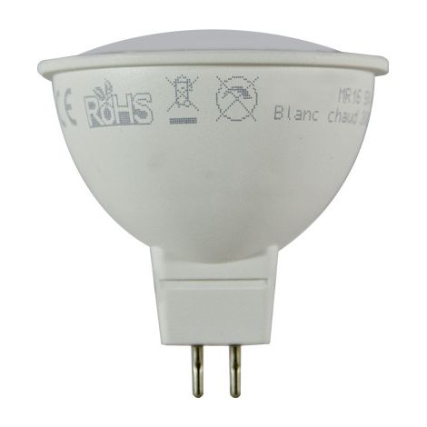Lot de 2 ampoules LED GU5.3 (MR16) 12V 4,9W 400Lm 6400K - garantie 5 ans (1/7)