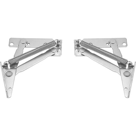 2 Pcs Charnière de Porte d'armoire, Charnière à Ressort, 80 ° Paumelles de Porte Pour Portes de Meuble Haut, Placard, 13.54cm