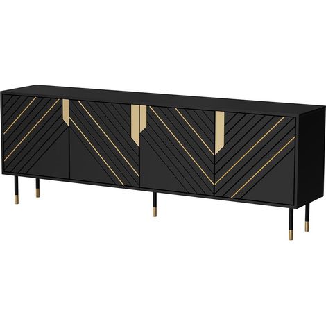 Buffet Elmteo 101 , 72x204cm, Le nombre de portes: 040cm, MDF, Stratifié