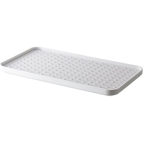 Égouttoir en plastique pour vaisselle, support de séchage de cuisine, planche d’égouttage de l’eau, drainboard domestique noir.
