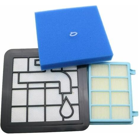 Kit de Filtres Lavables en Mousse pour Aspirateur Philips Power Pro Compact FC9331/09 FC9332/09 FC8010/01 FC8010 (1/5)