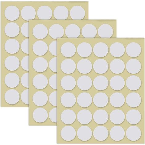 Lot de 90 pastilles adhésives double face amovibles, rondes, transparentes, sans traces, imperméables, petits autocollants pour posters, ballons, décorations de vacances, bricolage (20 mm)