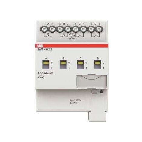 ABB EIB, ATTUATORE KNX INTERRUTTORE 4 VIE, 6 A, REG SA/S4.6.2.2 2CDG110254R0011