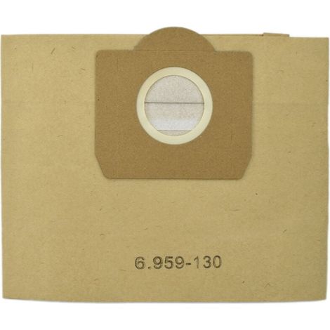 Sac aspirateur Karcher 6.959-130.0 filtre à sac papier pour WD 3 MV 12pcs (1/4)