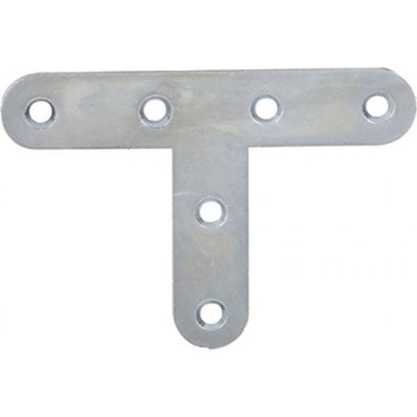 Afbat Équerres en T acier zingué blanc 16x40 mm (1/2)
