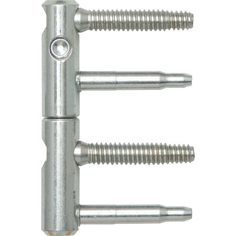 Türband ANUBA 3-DIM 2-tlg. Bolzen 45 mm, Bandhöhe 92mm, ø 15mm, verzinkt silber