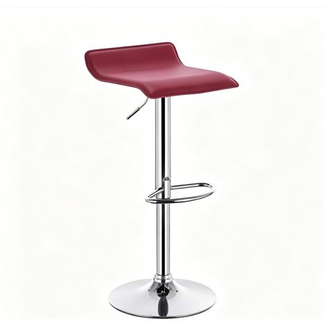 Drehbarer Barhocker höhenverstellbar aus Kunstleder Bordeaux 62–84 cm (1/5)