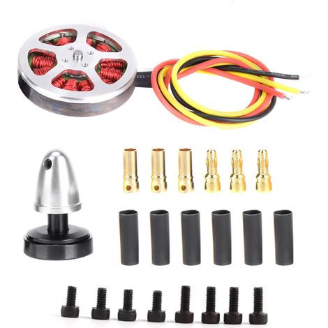 Moteur Brushless Double Roulement 750KV, Couvercle Creux Métallique pour Charges Lourdes Extérieures, Denture Positive (1/5)