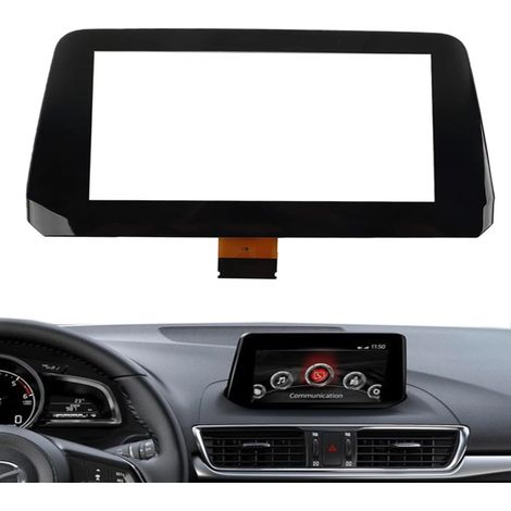 Pantalla táctil de repuesto de 7 pulgadas para Mazda 3 Alexa 2017-2018, compatible con la pantalla de navegación GPS B61A611J0.