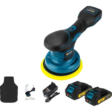 Polisseuse de voiture, moteur sans balais, vitesse réglable, 2 Ensemble de Batteries (1/2)
