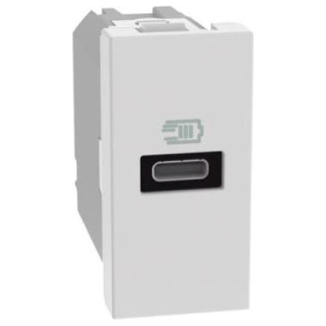 Bticino matixgo cargador usb tipo c 1 módulo blanco - jw4192c