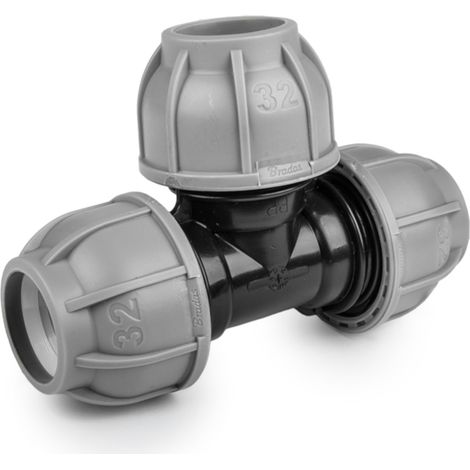 T-Stück Schlauchverbinder für PE-Rohre 32 mm
