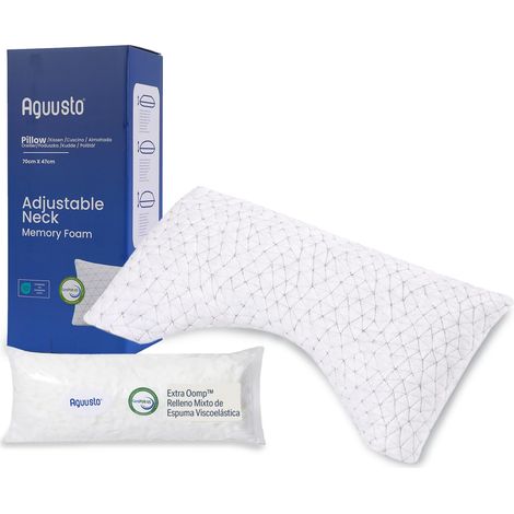 Oreiller cervical réglable (90 x 47 cm) (1/5)