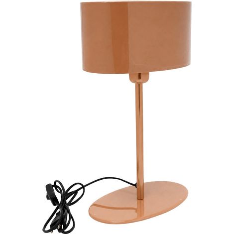 Lámpara de sobremesa de metal lacado terracota 43 cm (1/5)
