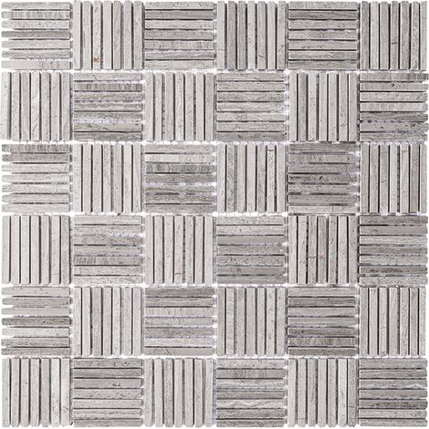 Mosaïque Woodstone Grey Tatami 48 (1/2)