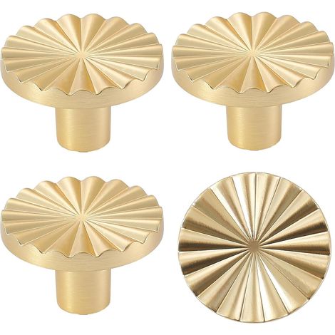 20 tiradores de latón para muebles, tiradores para armarios, tiradores de latón para puertas, tiradores de oro para cajones. (1/5)