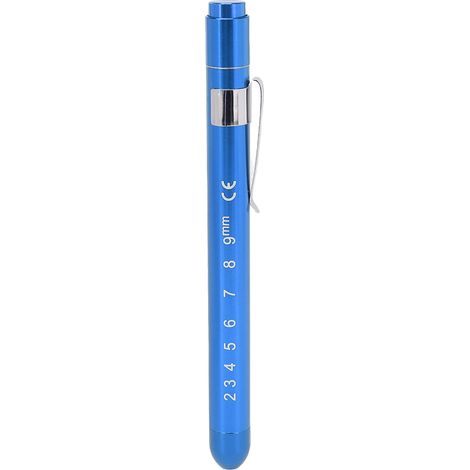 Lampe stylo LED jaune, alliage aluminium léger, portable pour inspection médicale infirmière médecin, bleu (1/5)