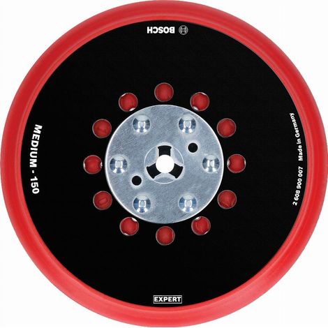 Bosch – Plateau de ponçage multi-trous 150 mm – Pour ponceuses excentriques – Aspiration optimale – 2608900007